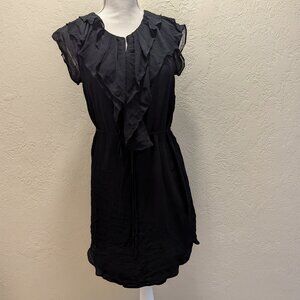 Black midi dress